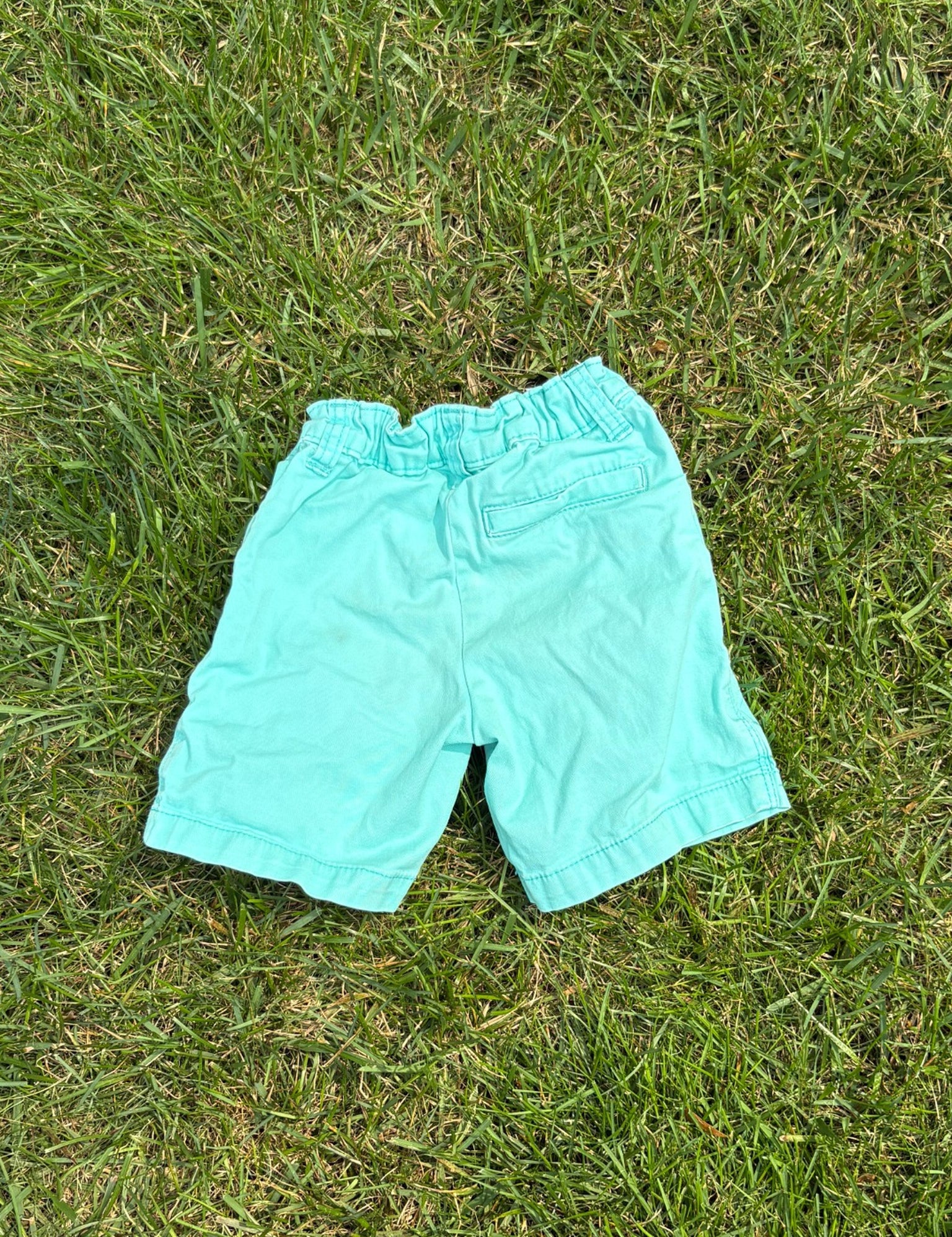 Carter's Aqua Shorts, Size 3T, pre-loved, back view