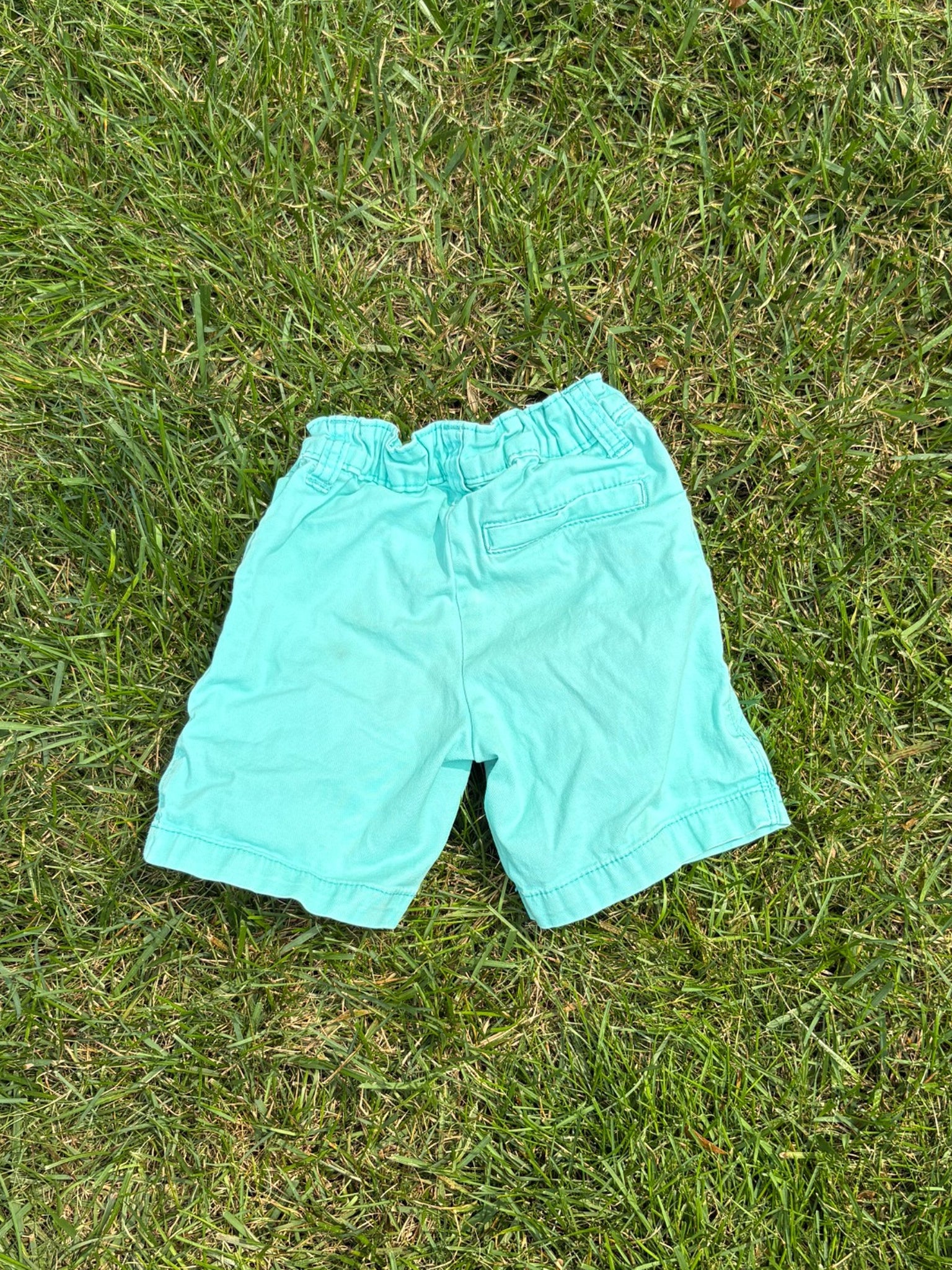 Carter's Aqua Shorts, Size 3T, pre-loved, back view