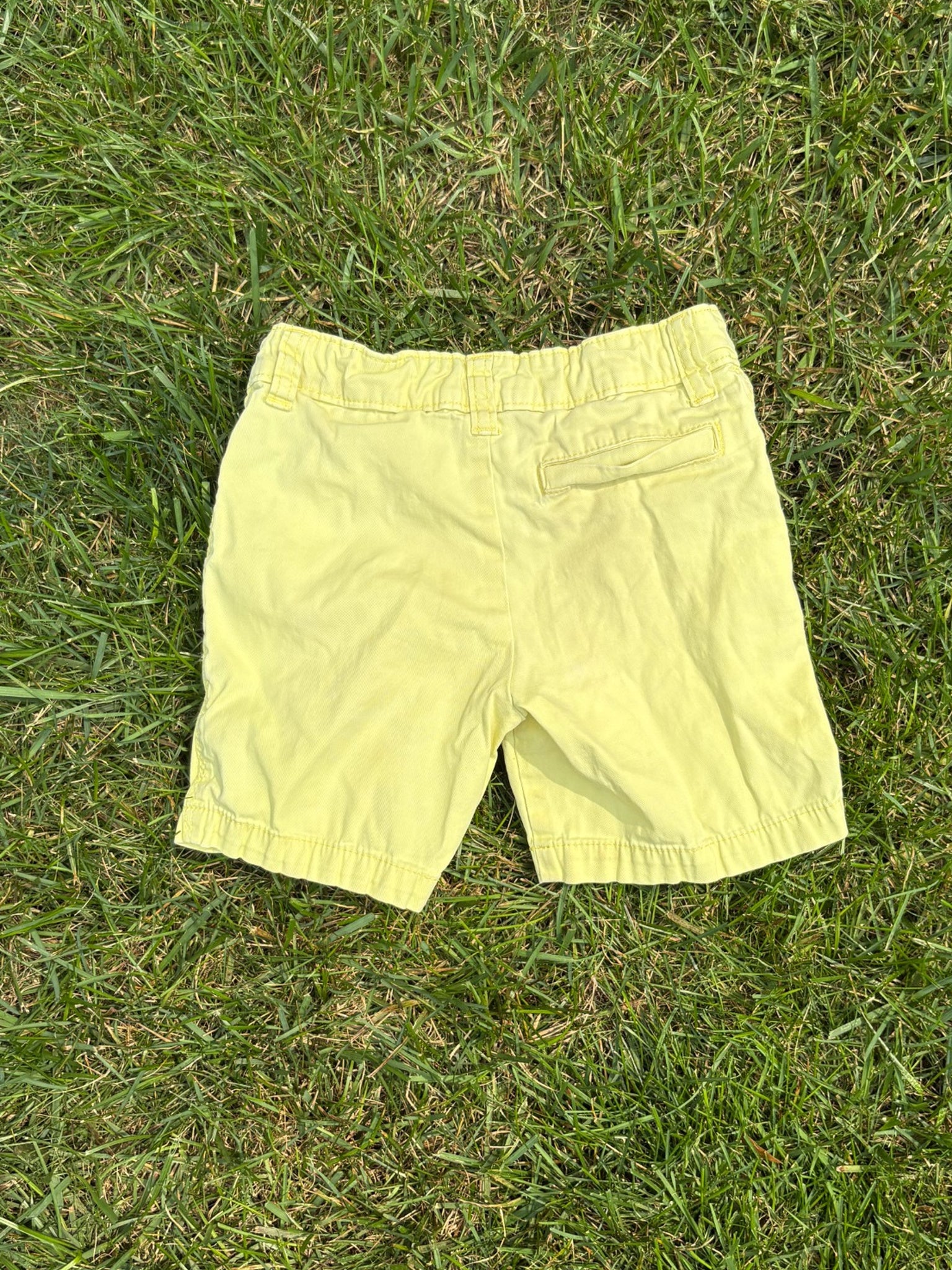 Carter's Yellow Shorts, Size 3T, pre-loved, back view