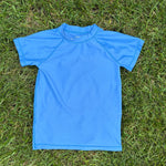 Crewcuts Bright Blue Rashguard, Size XS, pre-loved, front view