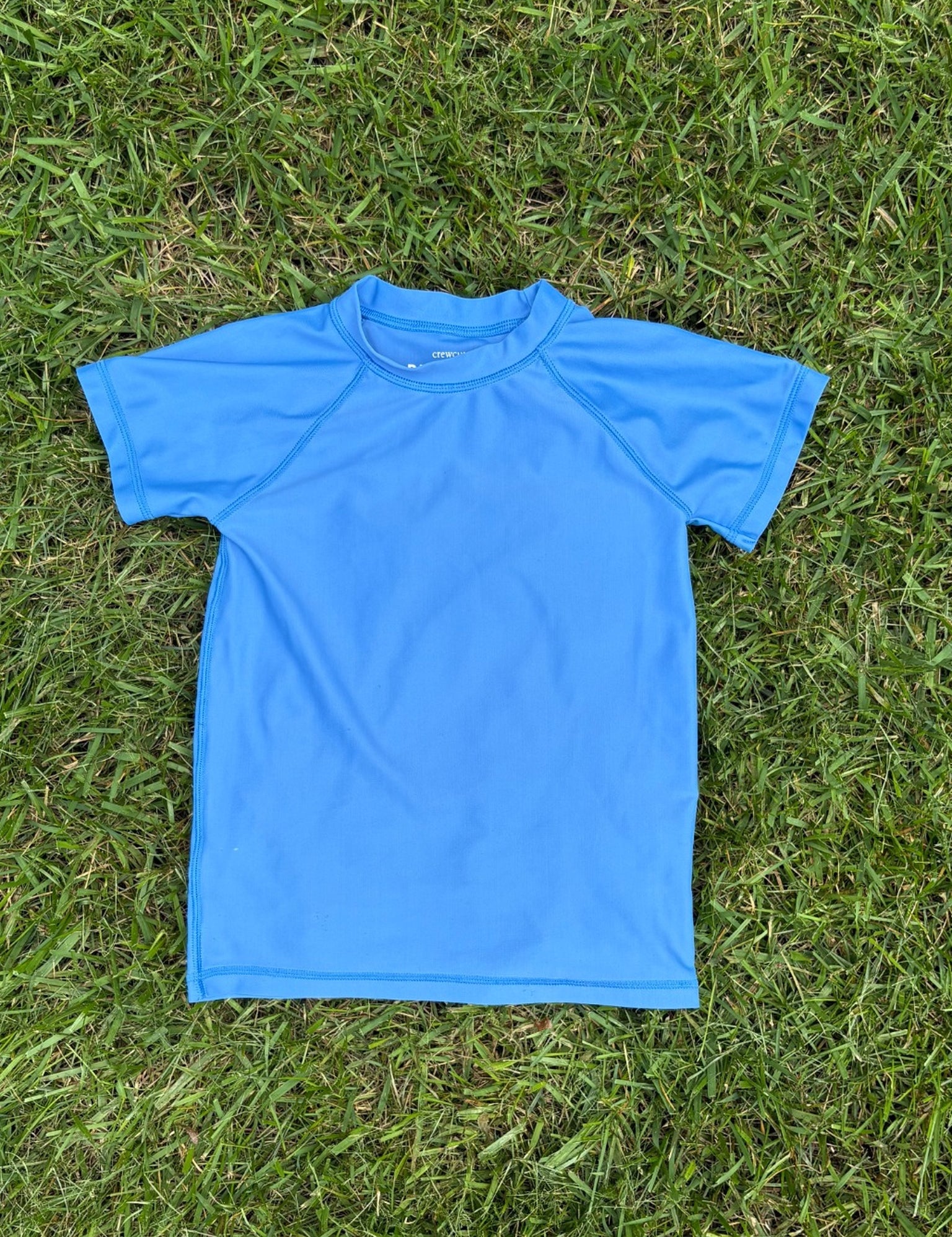 Crewcuts Bright Blue Rashguard, Size XS, pre-loved, front view
