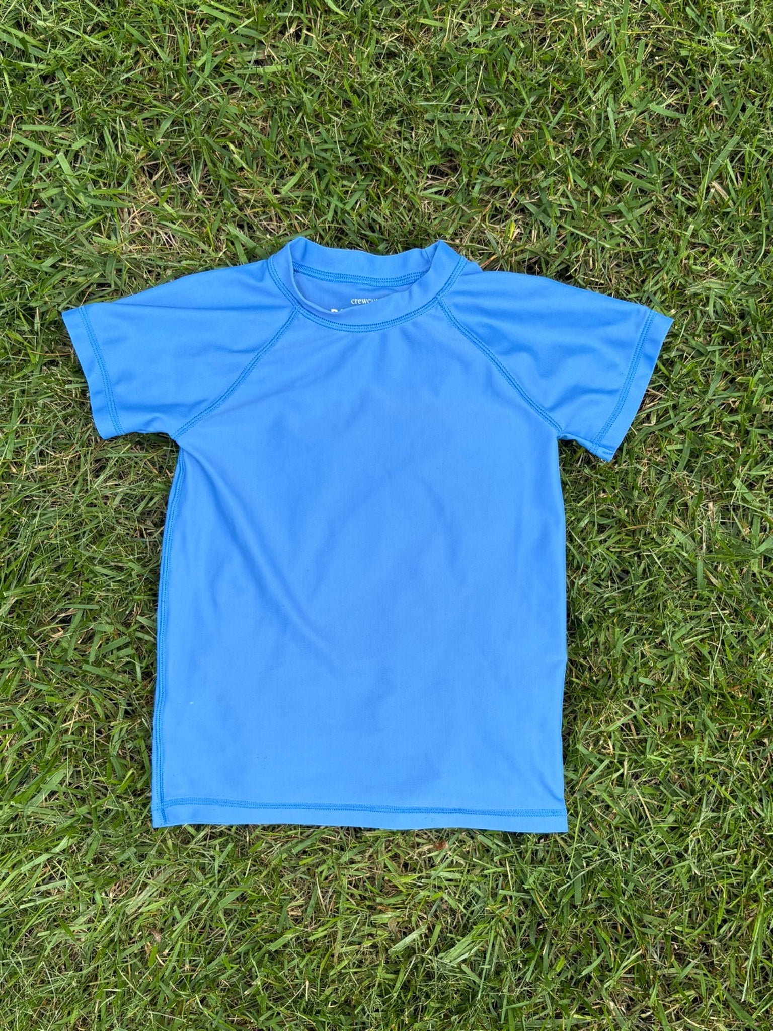 Crewcuts Bright Blue Rashguard, Size XS, pre-loved, front view