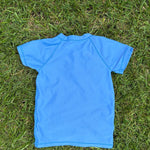 Crewcuts Bright Blue Rashguard, Size XS, pre-loved, back view