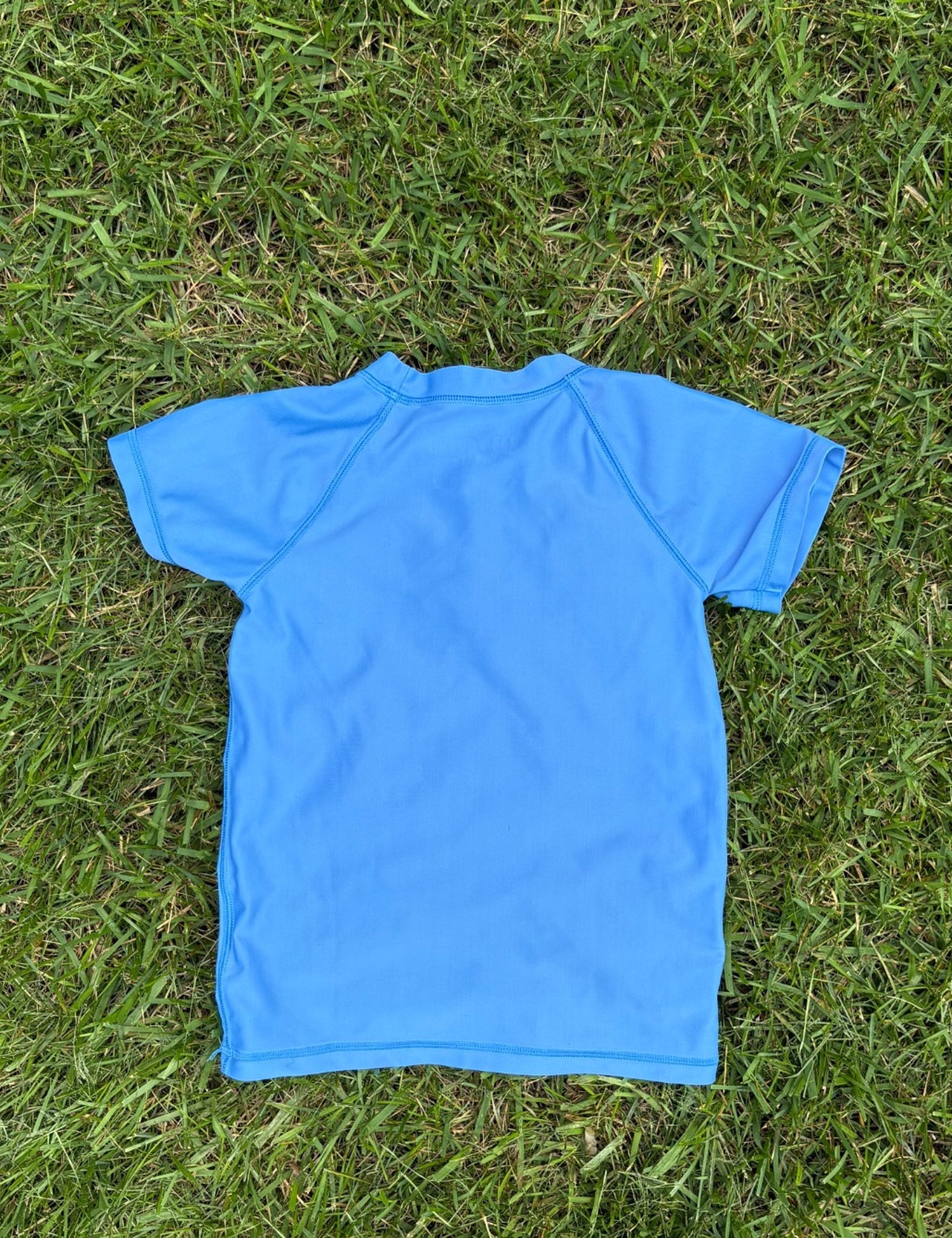 Crewcuts Bright Blue Rashguard, Size XS, pre-loved, back view