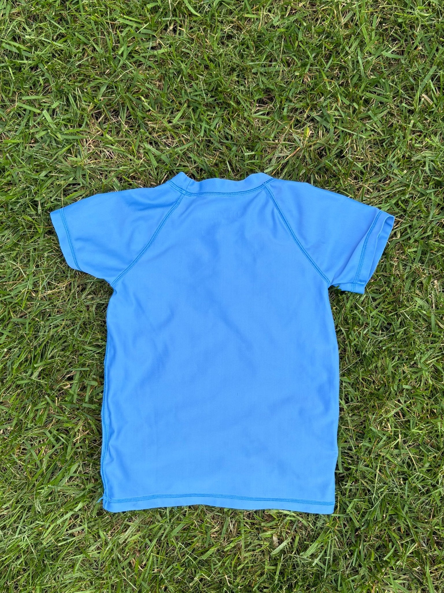 Crewcuts Bright Blue Rashguard, Size XS, pre-loved, back view
