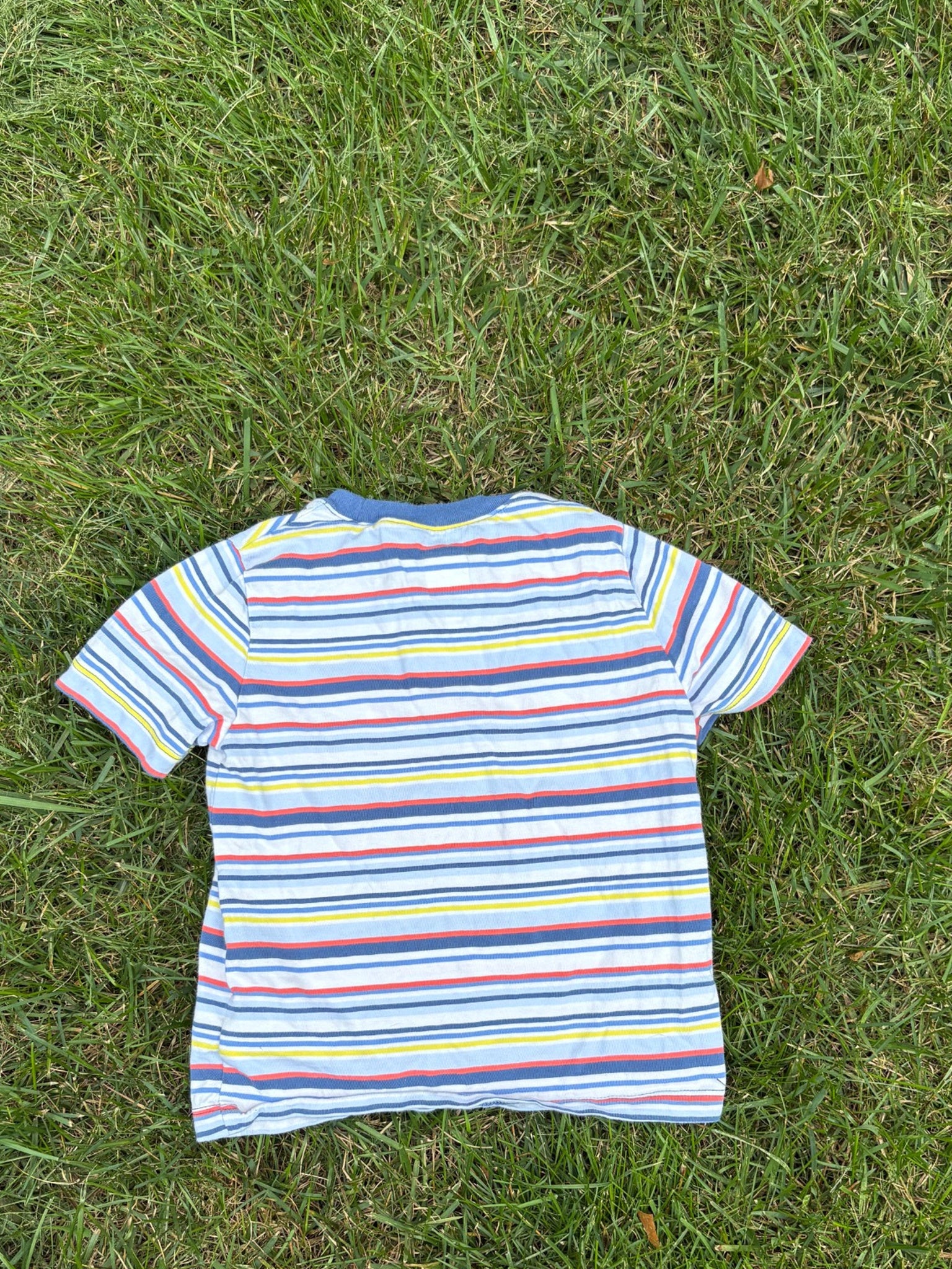 Gap Multicolor Striped Tee, Size 4, pre-loved, back view