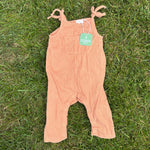 Grayson Mini Terracotta Sleeveless Romper, 12 Months, pre-loved, front view
