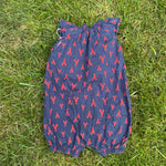 Just One You by Carter's Navy Lobster Print Romper, 12 Months, pre-loved, back view