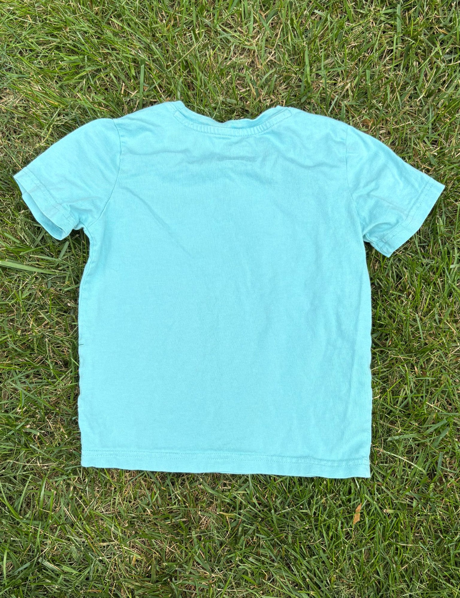 Primary Mint Green Tee, Size 4/5, pre-loved, back view