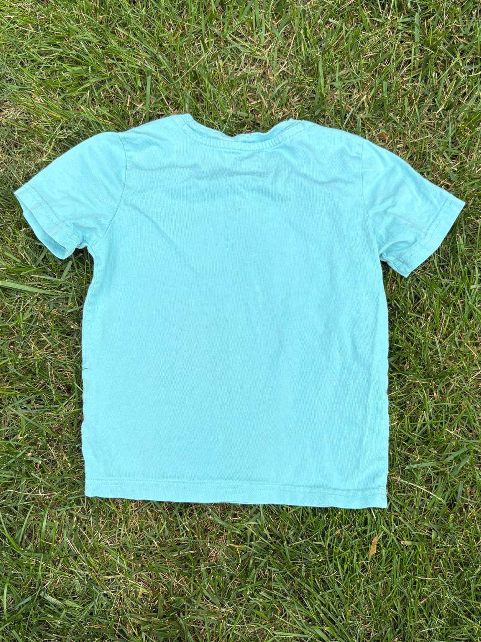 Primary Mint Green Tee, Size 4/5, pre-loved, back view