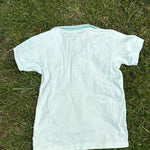 The Beaufort Bonnet Company Light Blue Polo with Pink Trim, Size 5, pre-loved, back view