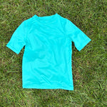 Wonder Nation Aqua Performance Tee, Size XS (4/5), pre-loved, front view