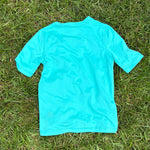 Wonder Nation Aqua Performance Tee, Size XS (4/5), pre-loved, back view